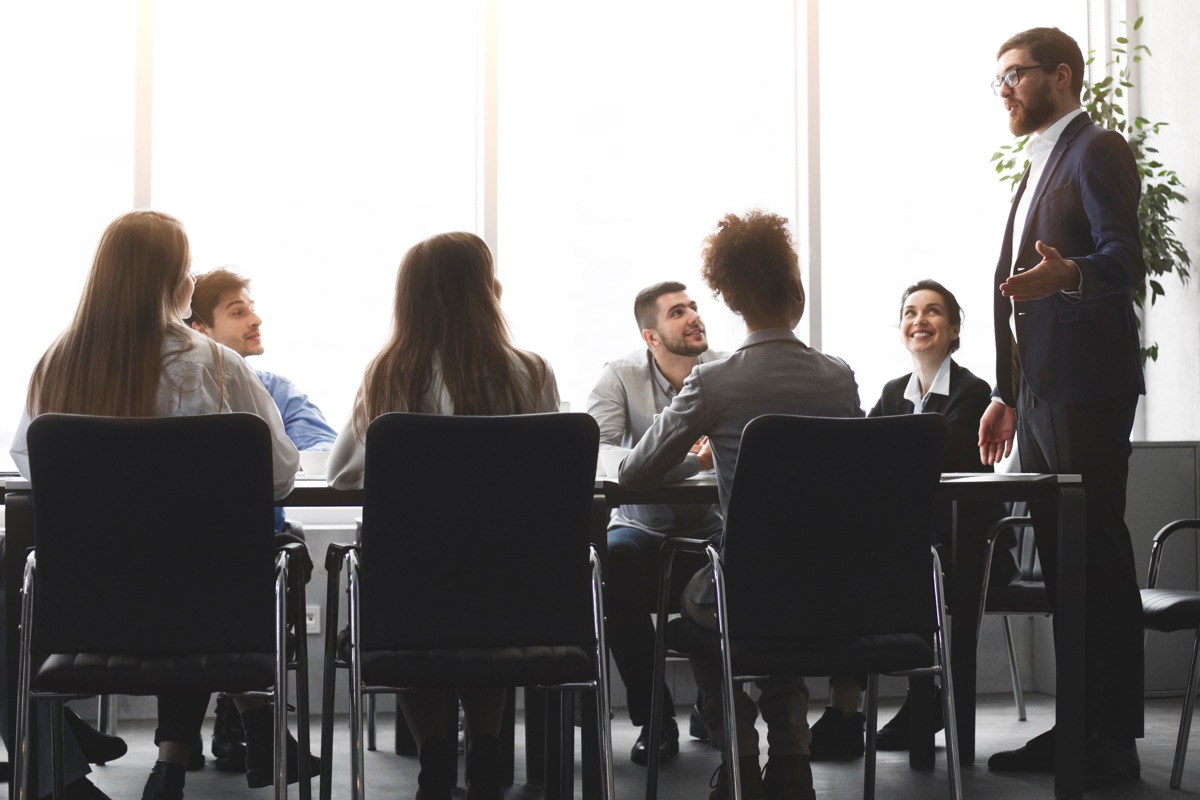 Operations leader in boardroom